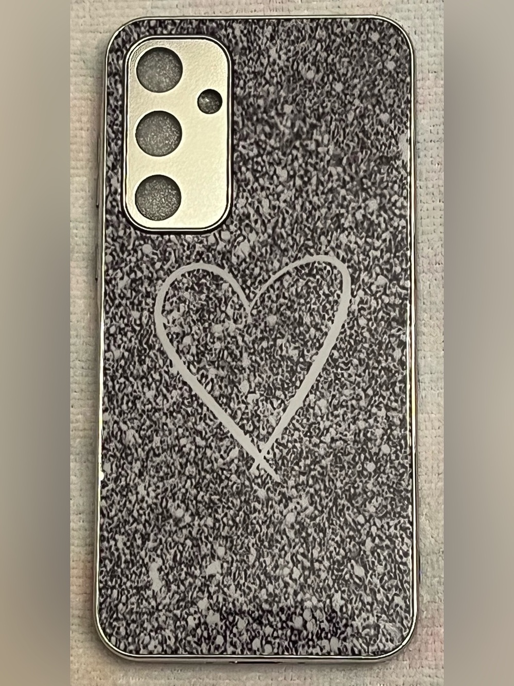 Granite-Look Heart Phone Cover for Samsung Galaxy A35 5G